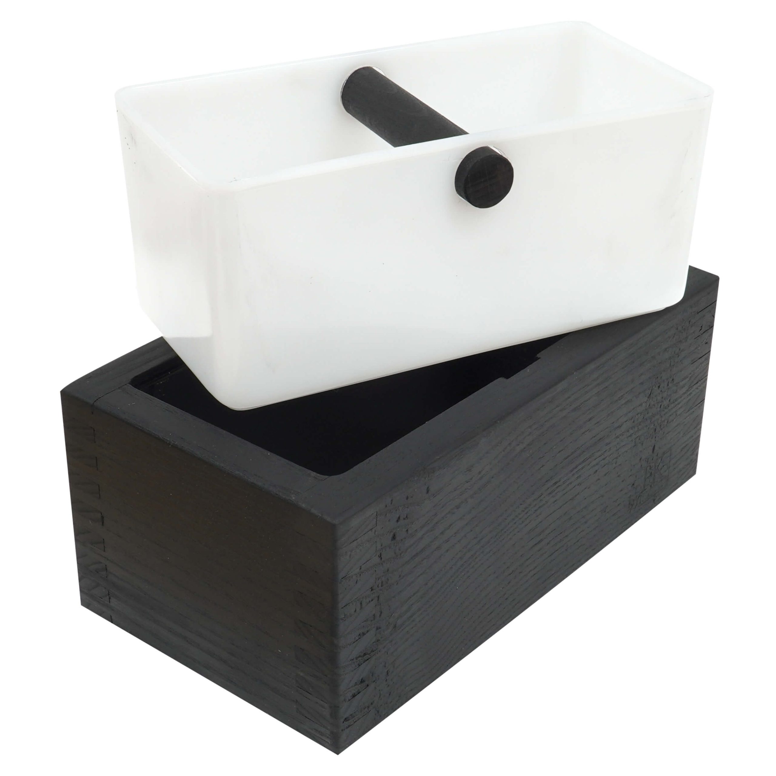 Abschlagbox Esche schwarz – handgefertigt by HKS