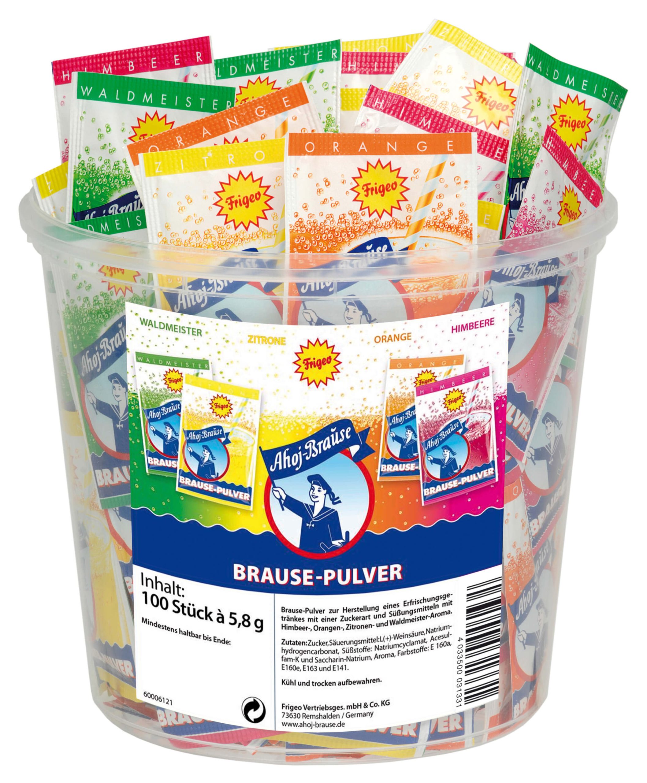 Ahoj-Brause Pulver Dose 100x5,8g