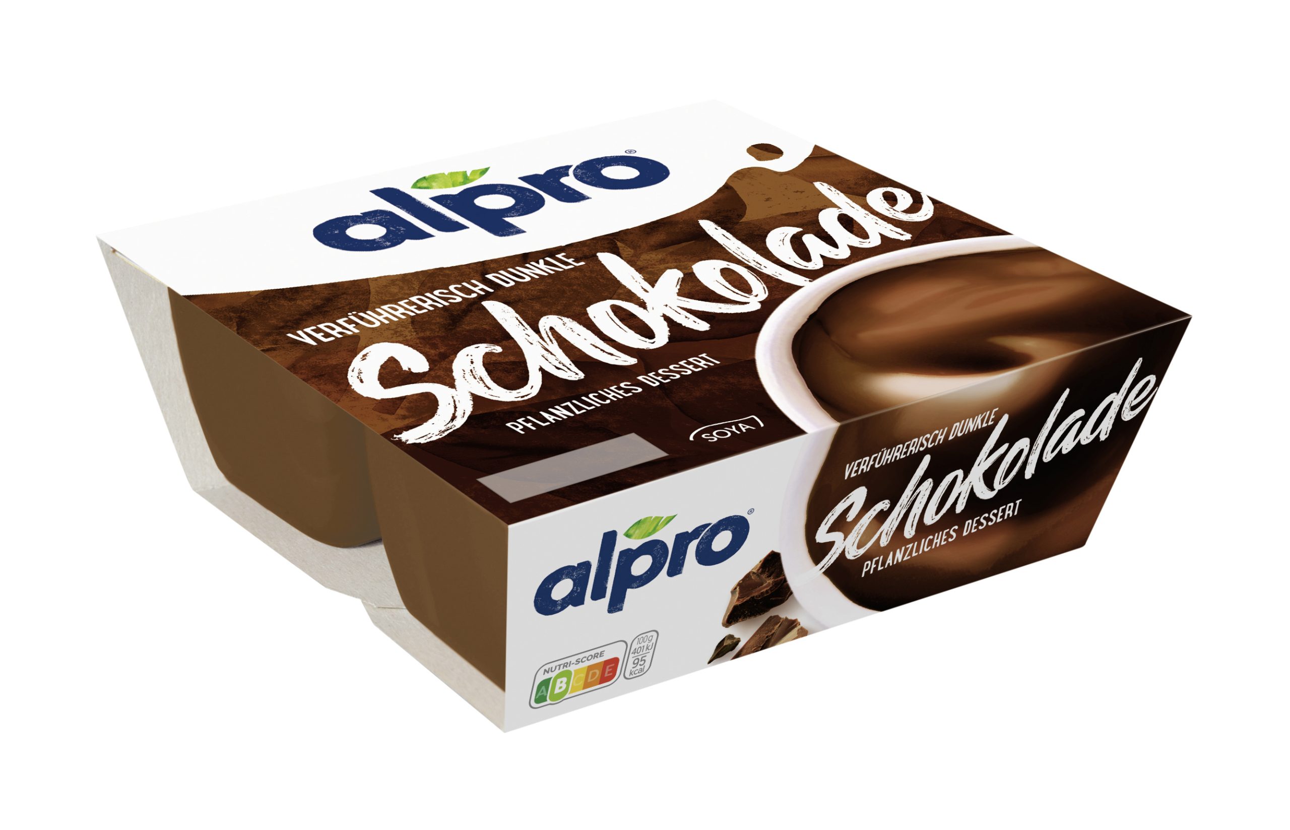 Alpro Soya-Dessert dunkle Schokolade 4x125g