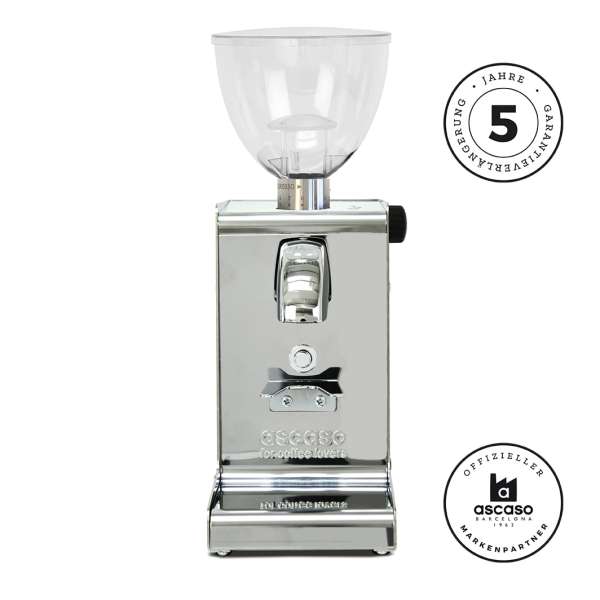 Ascaso Espressomühle iSteel i2 Aluminium poliert mit Timer