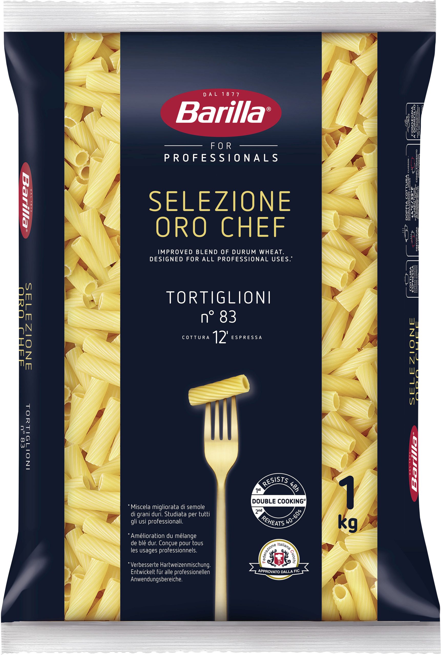 Barilla Tortiglioni Selezione Oro Chef Nr.83 1kg