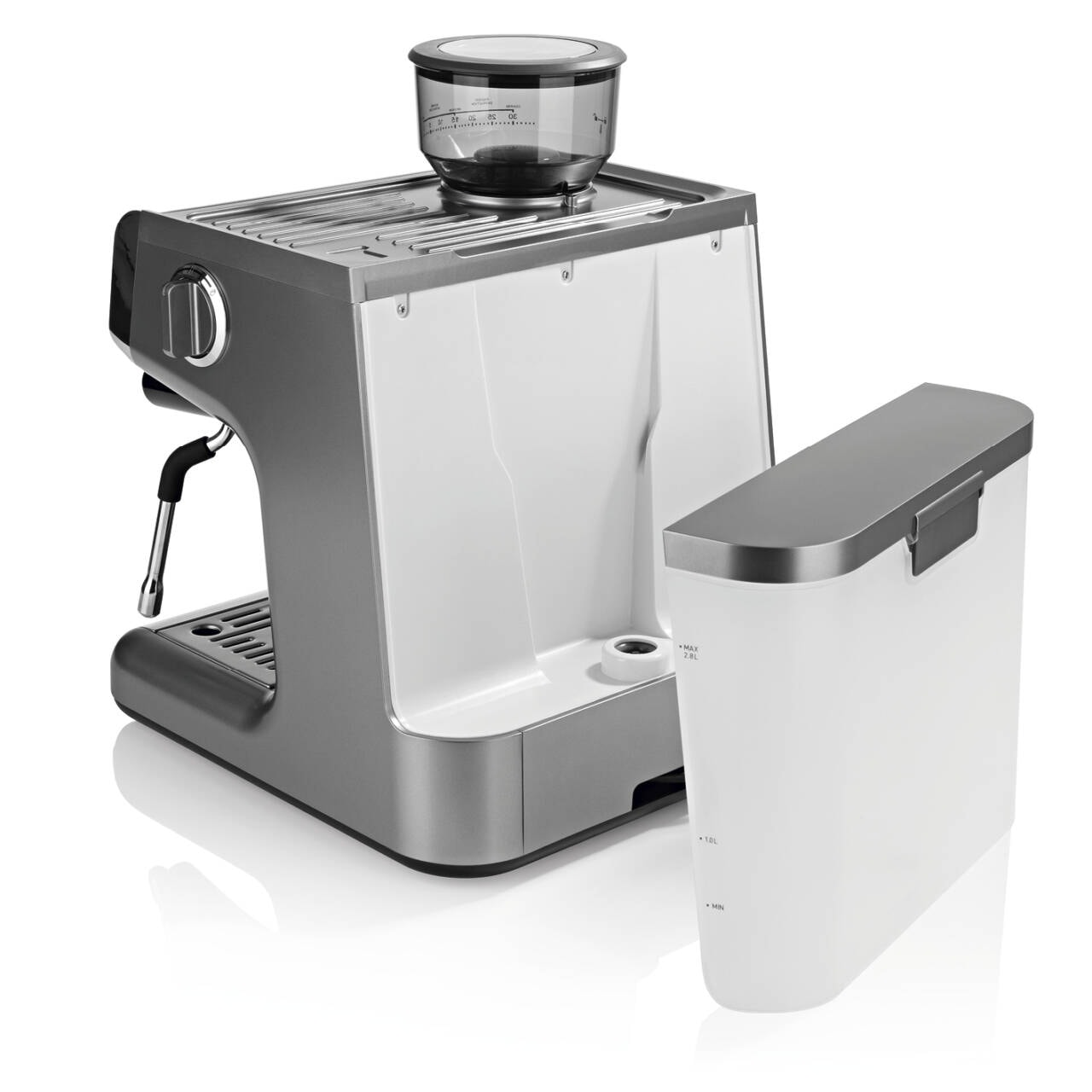 Beem Espressomaschine Espresso-Grind-Profession mit Mahlwerk