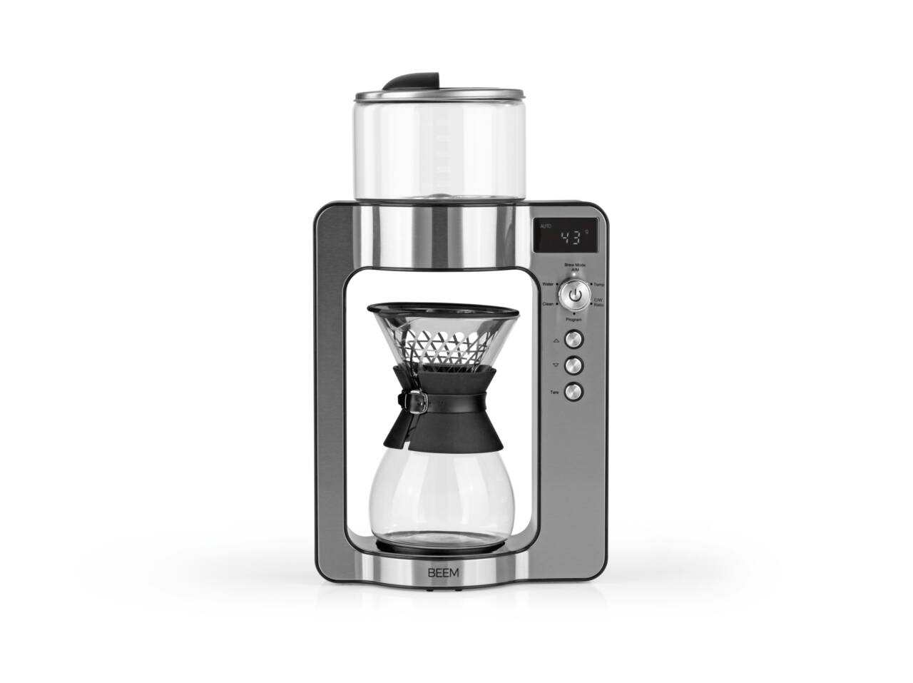 Beem Filterkaffeemaschine Pour Over mit Waage & Glas