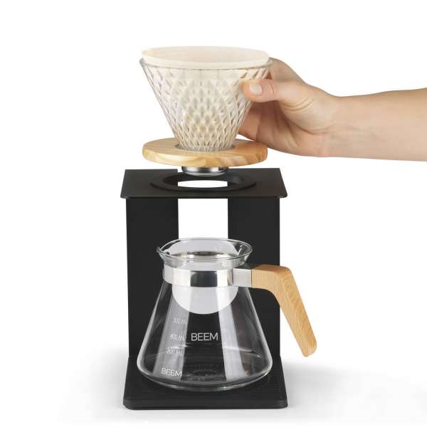 Beem Kaffeebereiter Pour Over für 4 Tassen, Holz – Bild 3