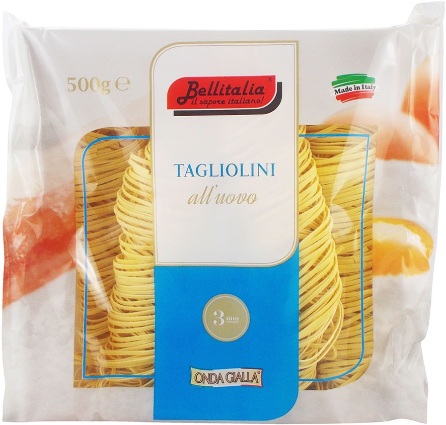 Bellitalia Tagliolini gelb 3mm 500g