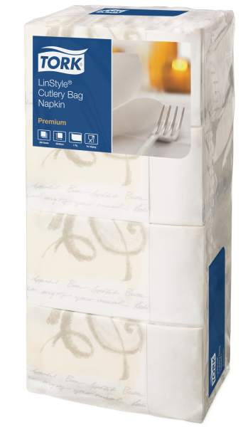 Bestecktasche Sinfonie in weiß 200 Stück