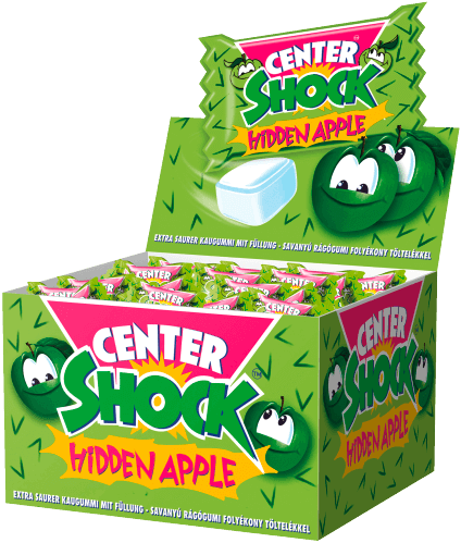 Center Shock Kaugummi Apfel Box 400g
