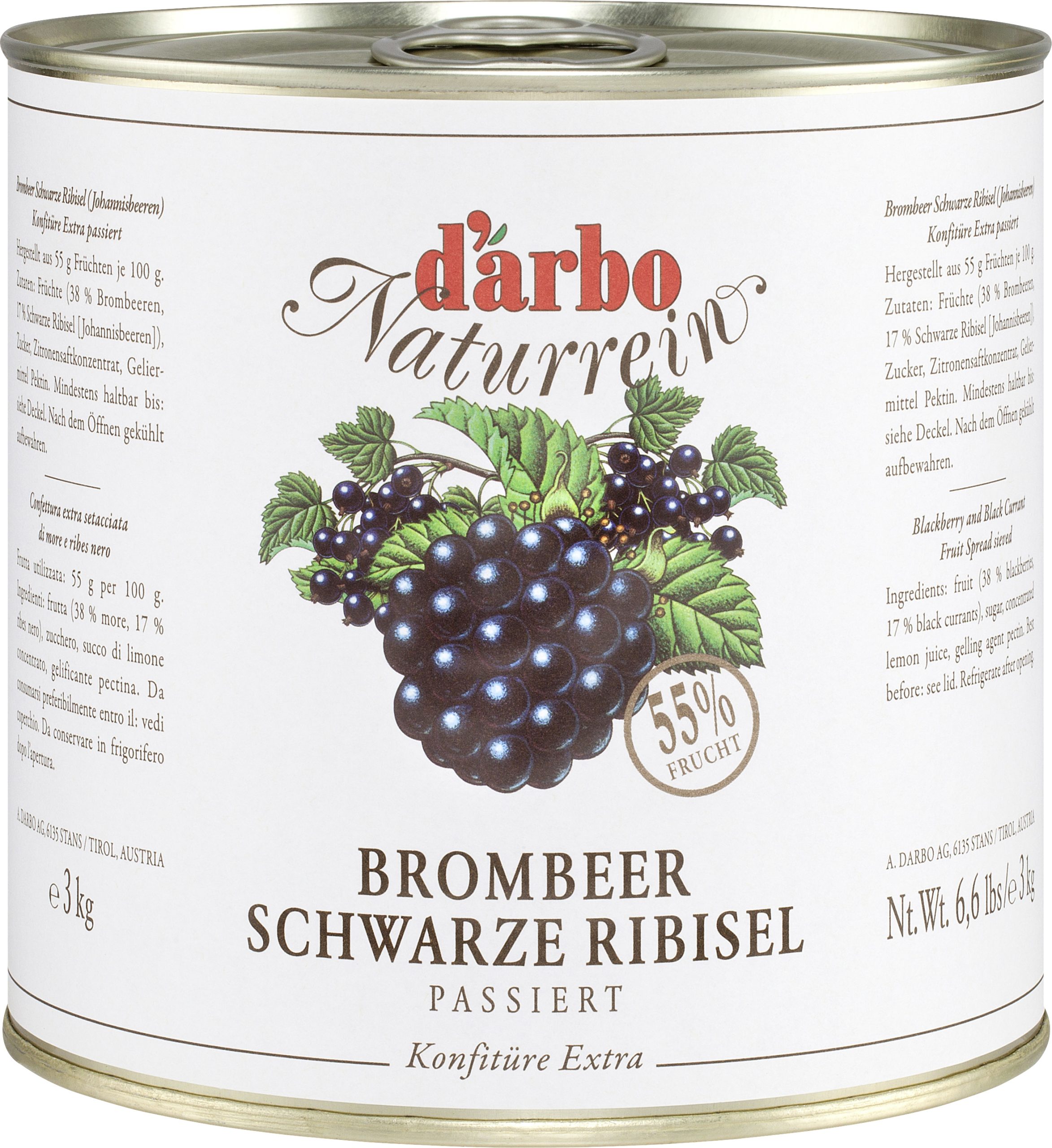 Darbo Konfitüre Extra Brombeere 3kg