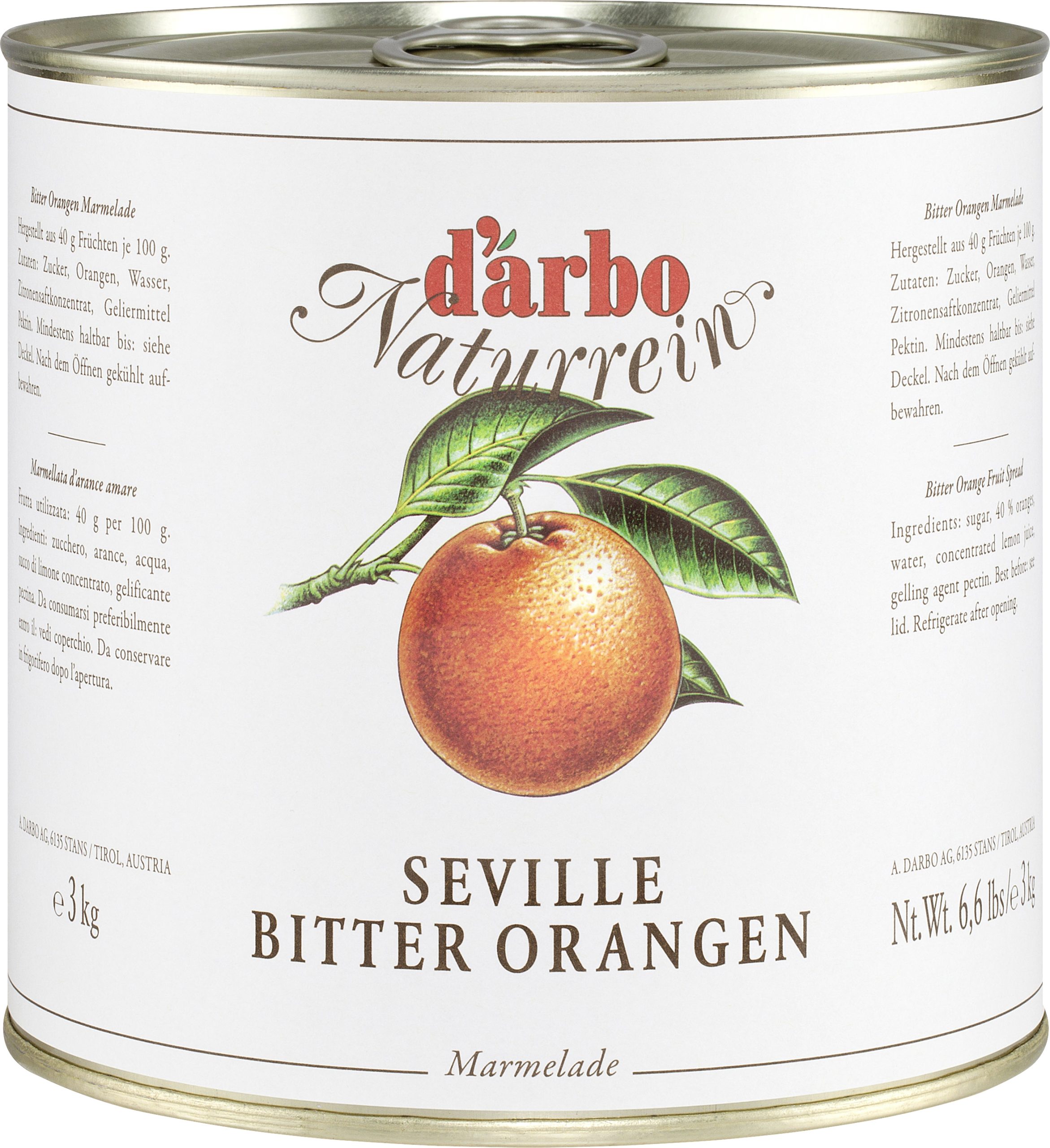 Darbo Konfitüre Extra Orange 3kg