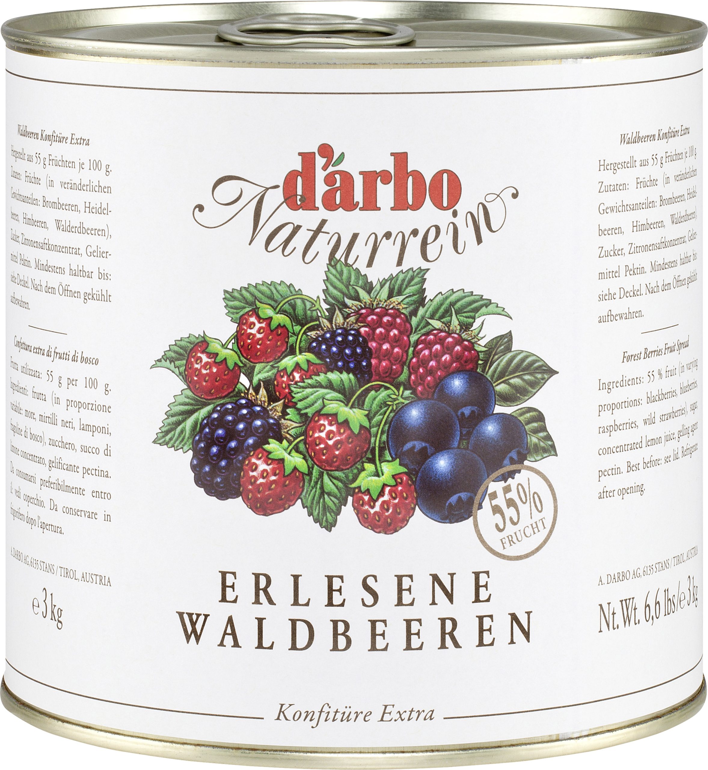 Darbo Konfitüre Extra Waldbeere 3kg