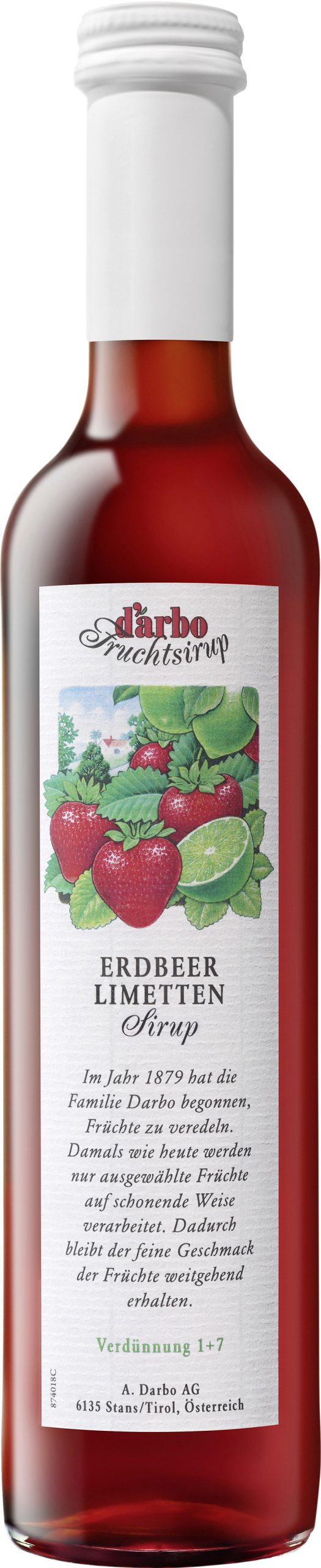 Darbo Sirup Erdbeer Limette 0,5l