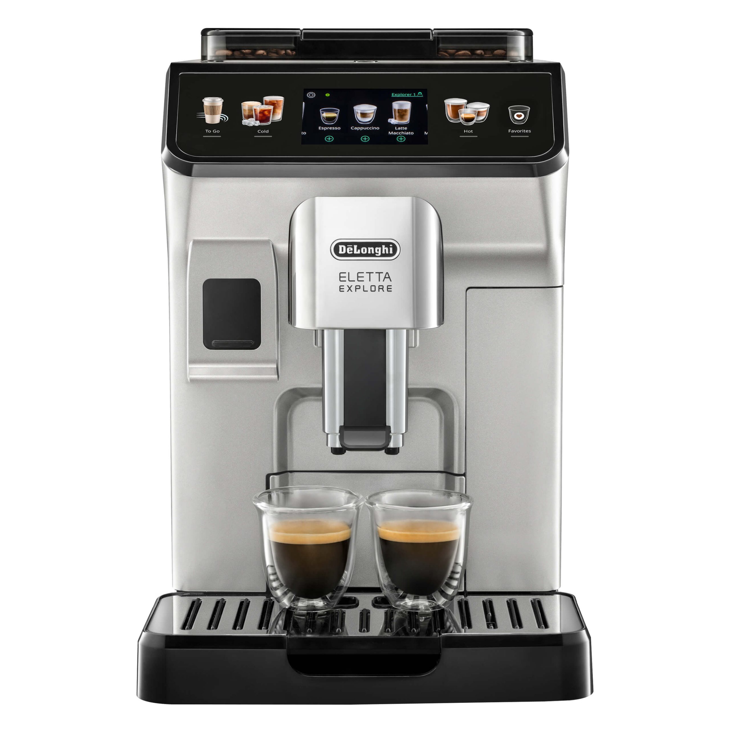 De’Longhi ECAM450.55.S Kaffeevollautomat Eletta Explore silber