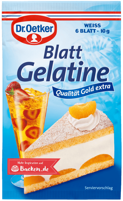 Dr. Oetker Blatt Gelatine weiß 10g