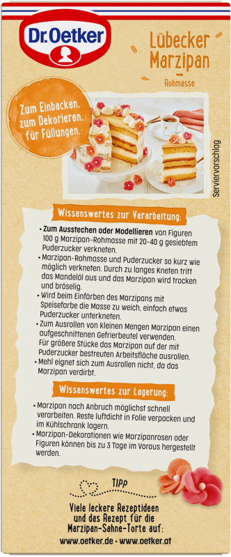 Dr. Oetker Lübecker Marzipan Rohmasse 200g