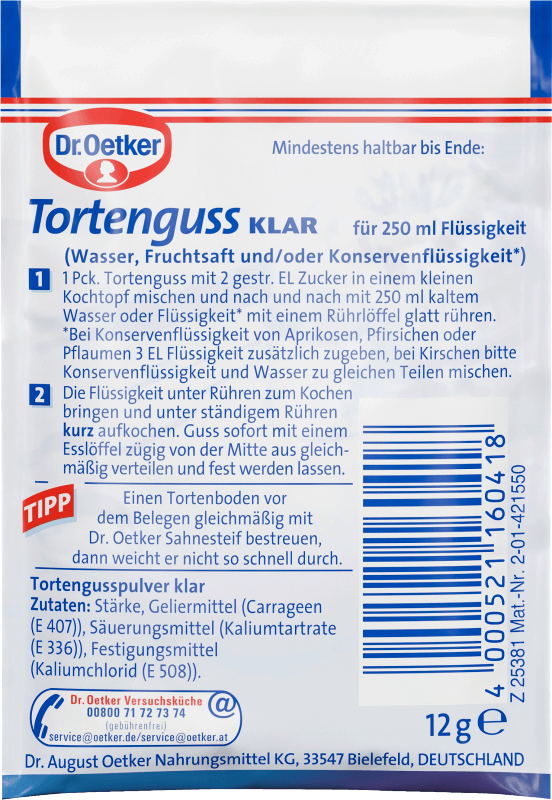 Dr. Oetker Tortenguss klar 3er Pack 36g