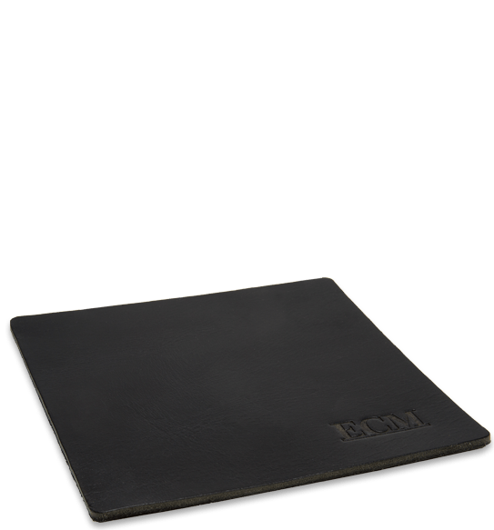 ECM Tampermatte Leder schwarz
