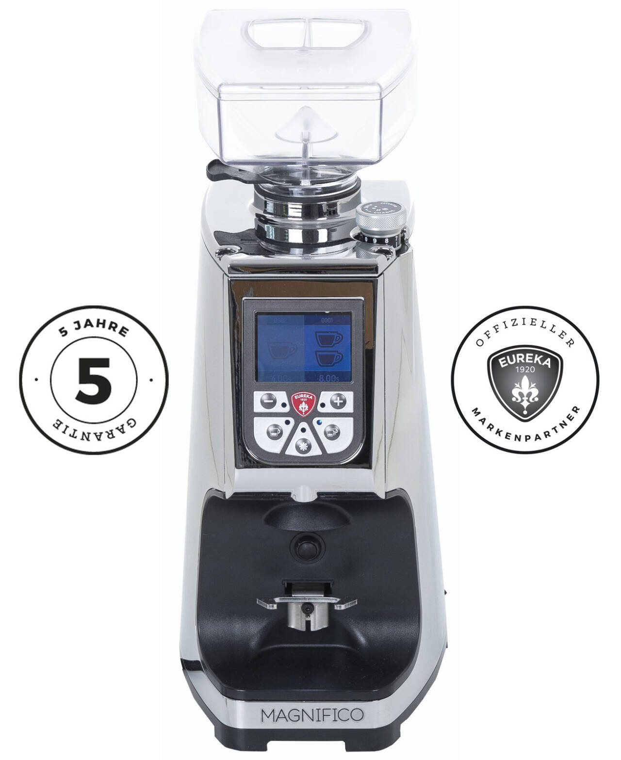 Eureka Atom Magnifico Espressomühle, chrom