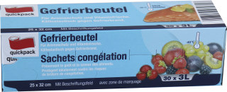 Gefrierbeutel 3 Liter, 30 Stück