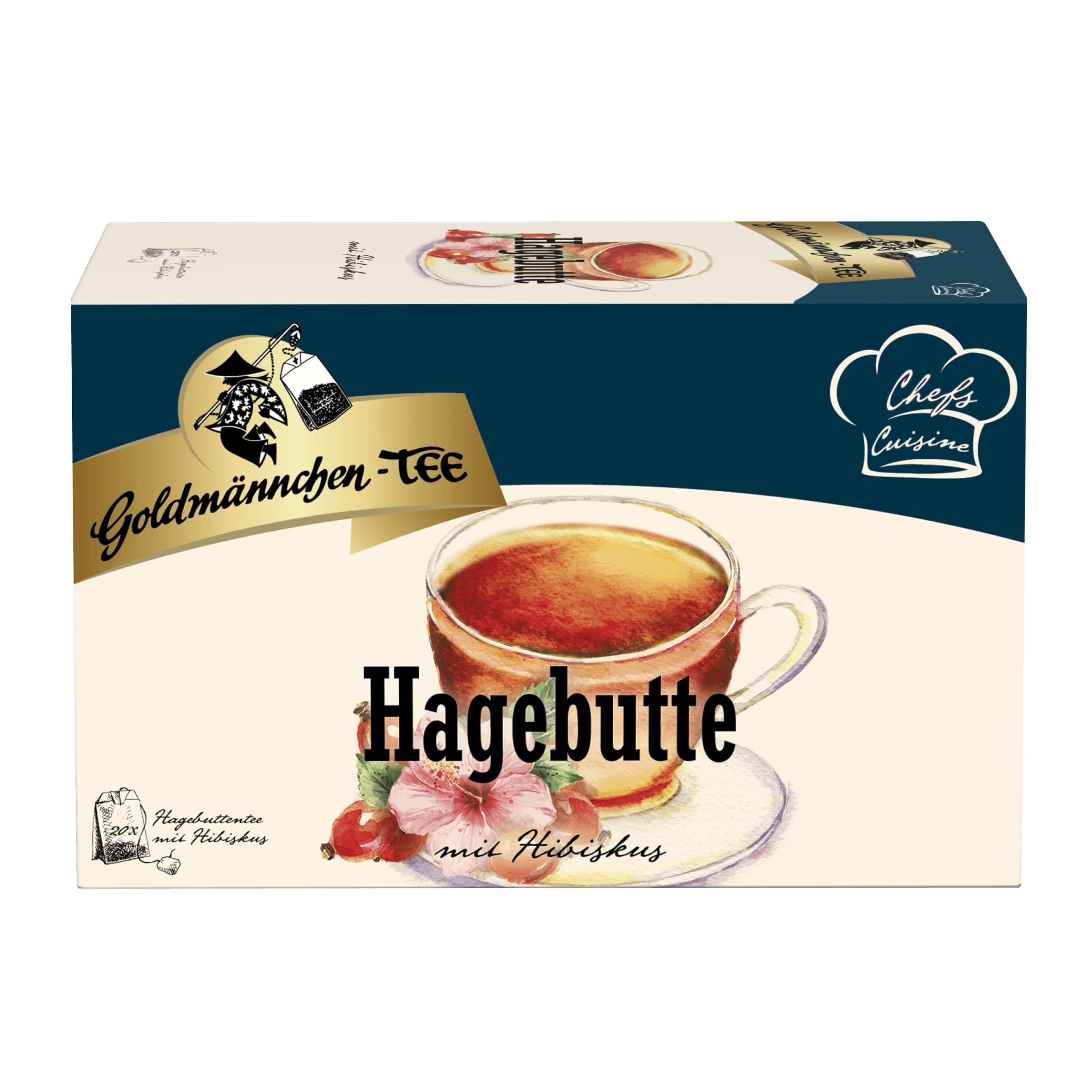 Goldmännchen Tee Hagebutte mit Hibiskus 20x3g