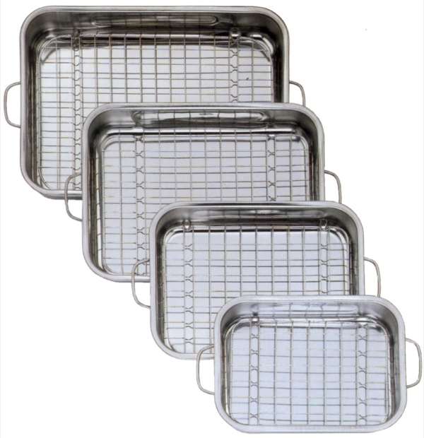 GSW Auflaufform mit Grilleinsatz 30x25cm 3,6L Edelstahl Bratform - 809306 – Bild 3