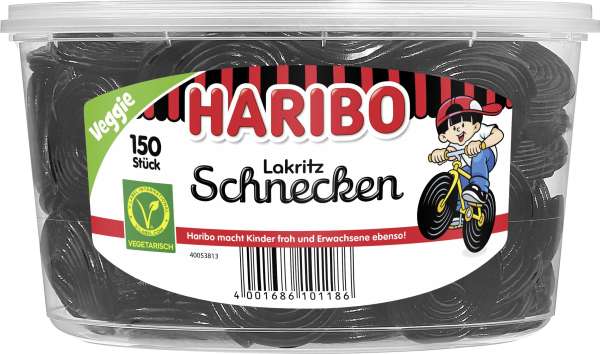 Haribo Lakritz Schnecken 150 Stück