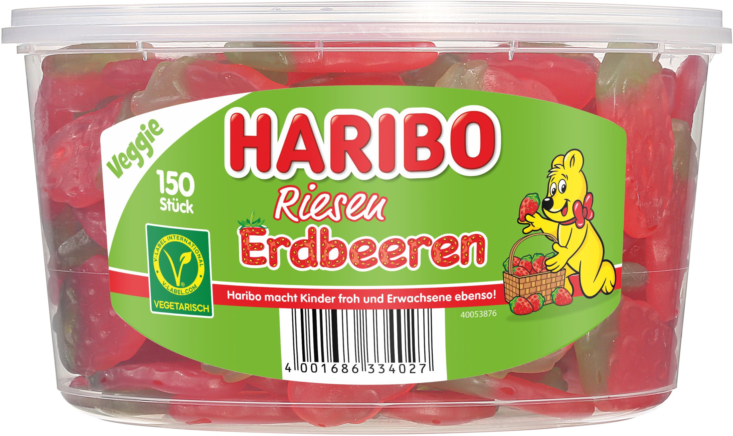 Haribo Riesen-Erdbeeren 150 Stück