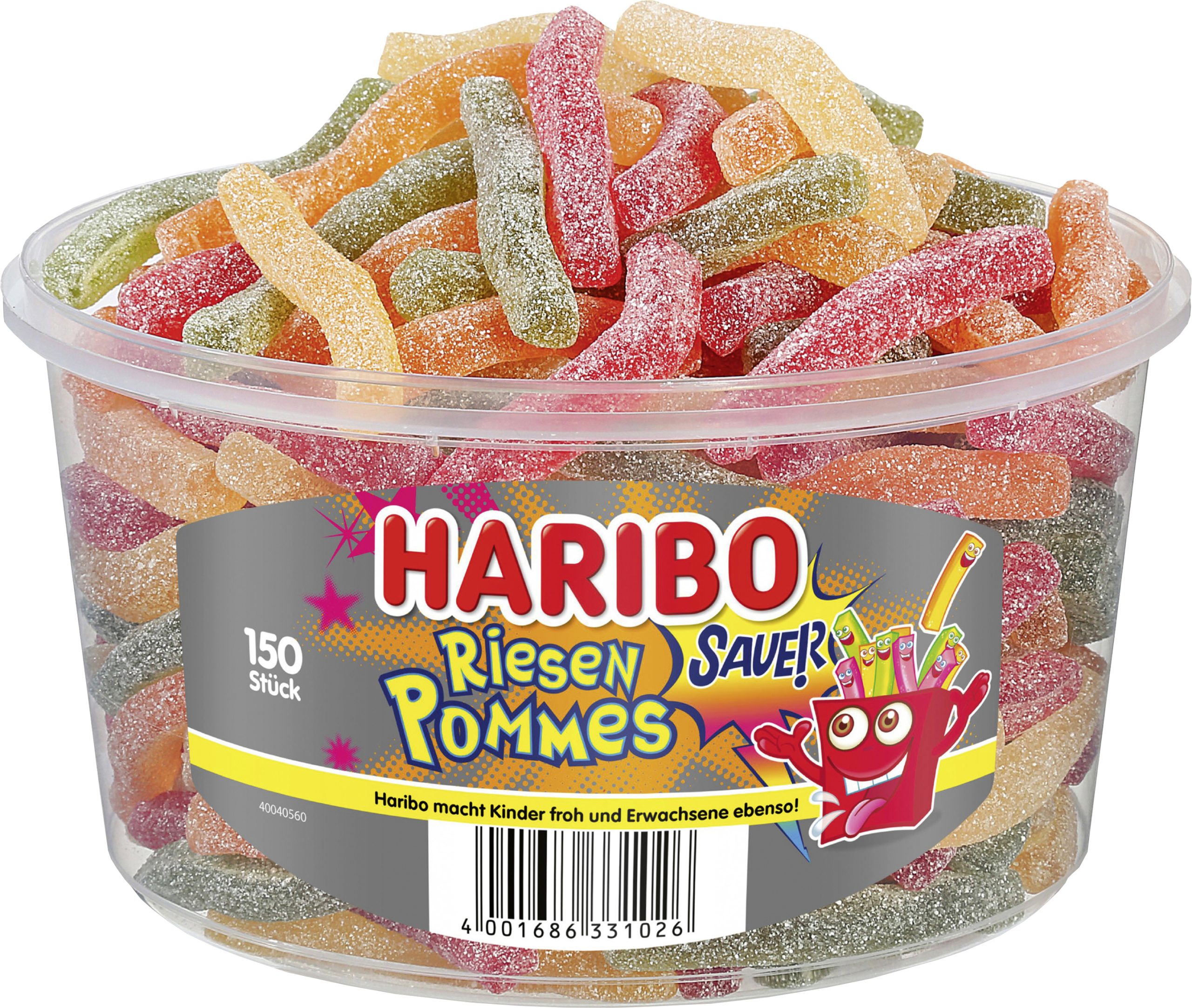 Haribo Riesen Pommes sauer 150 Stück