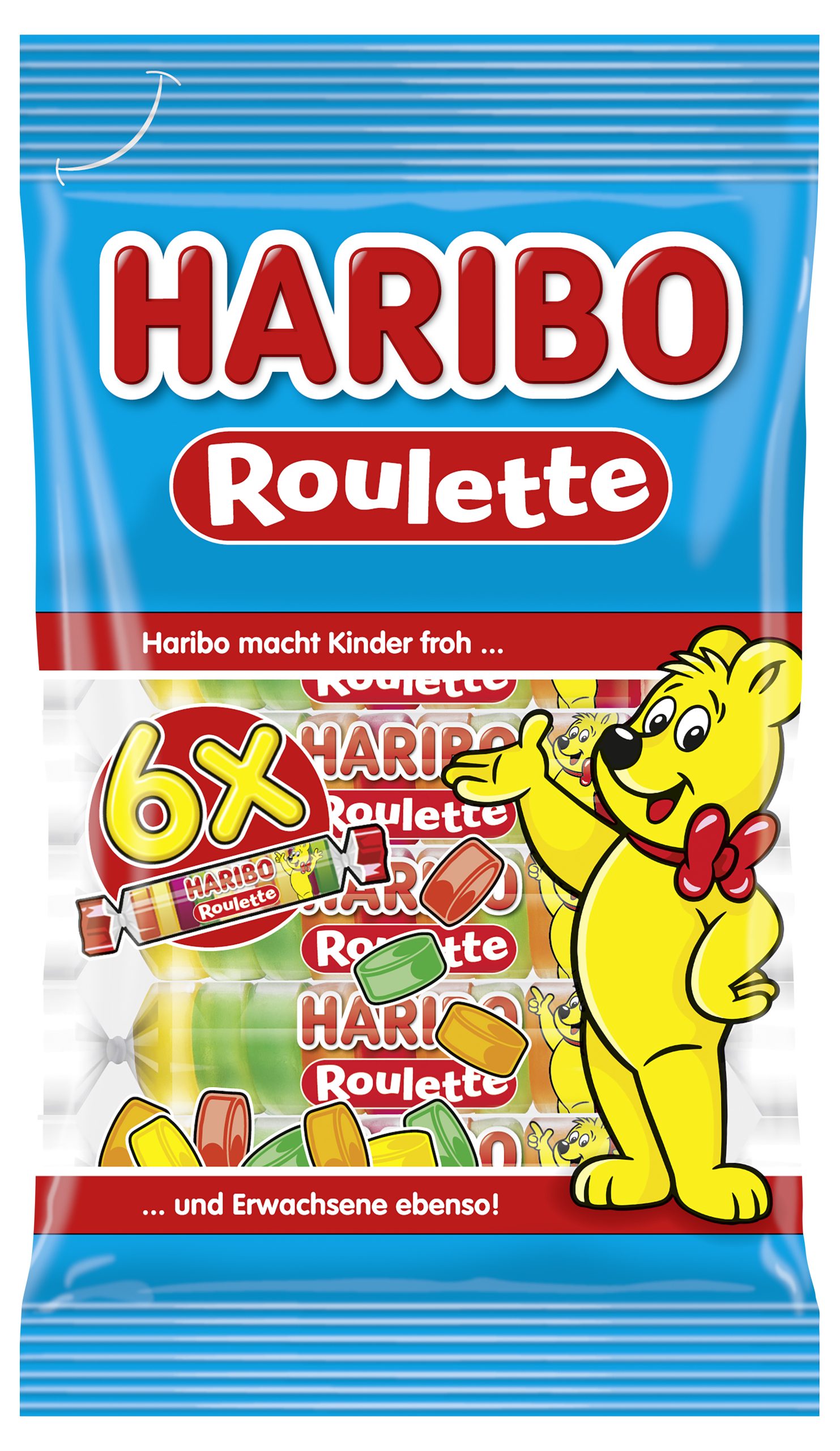 Haribo Roulette Rollen 6er 150g