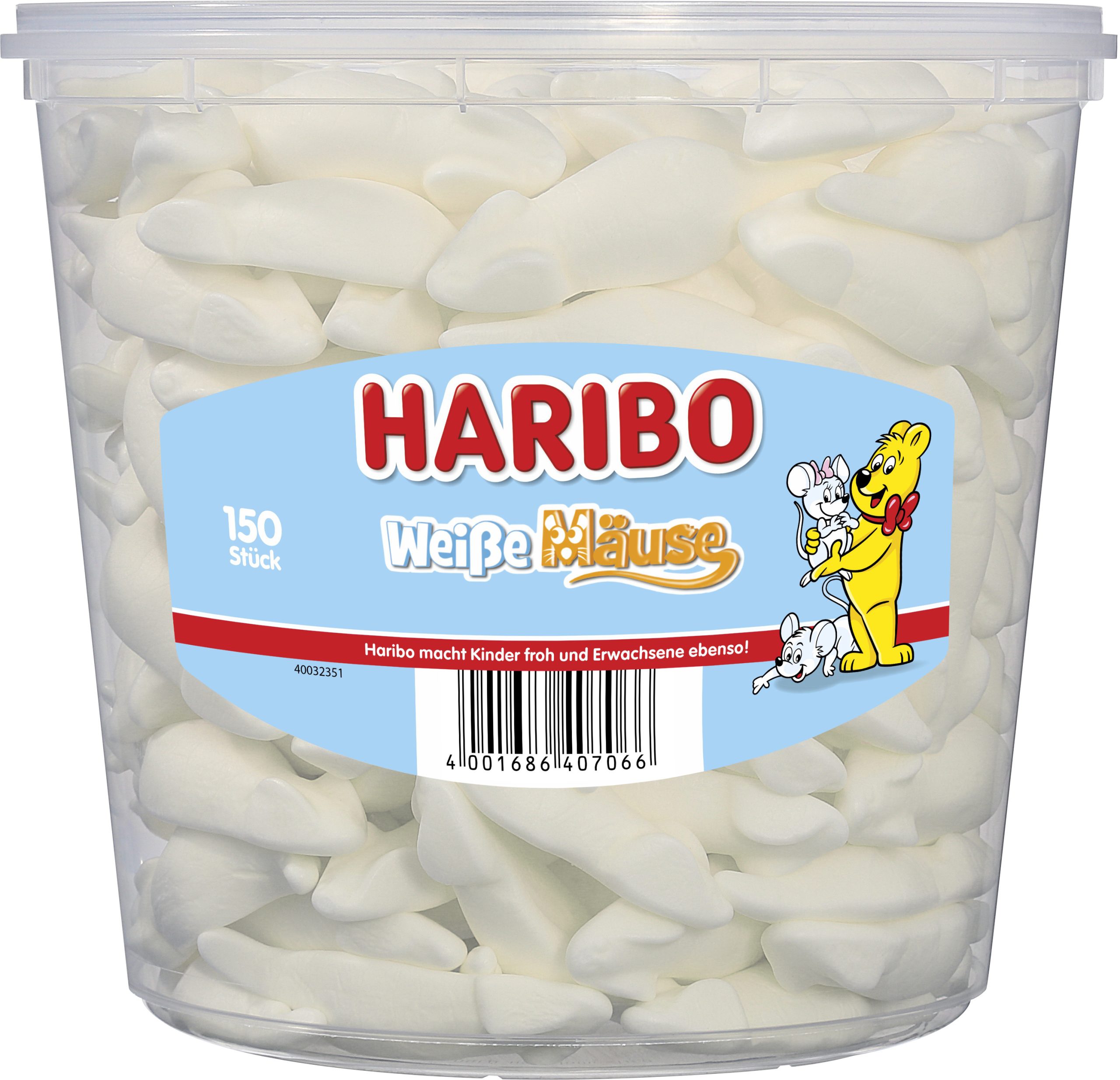 Haribo Weisse Mäuse 150 Stück