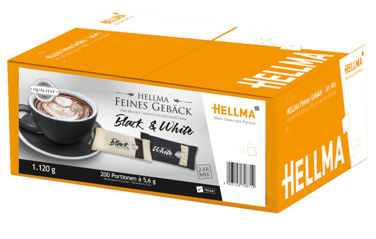 Hellma Feines Gebäck Black & White 200 Stück