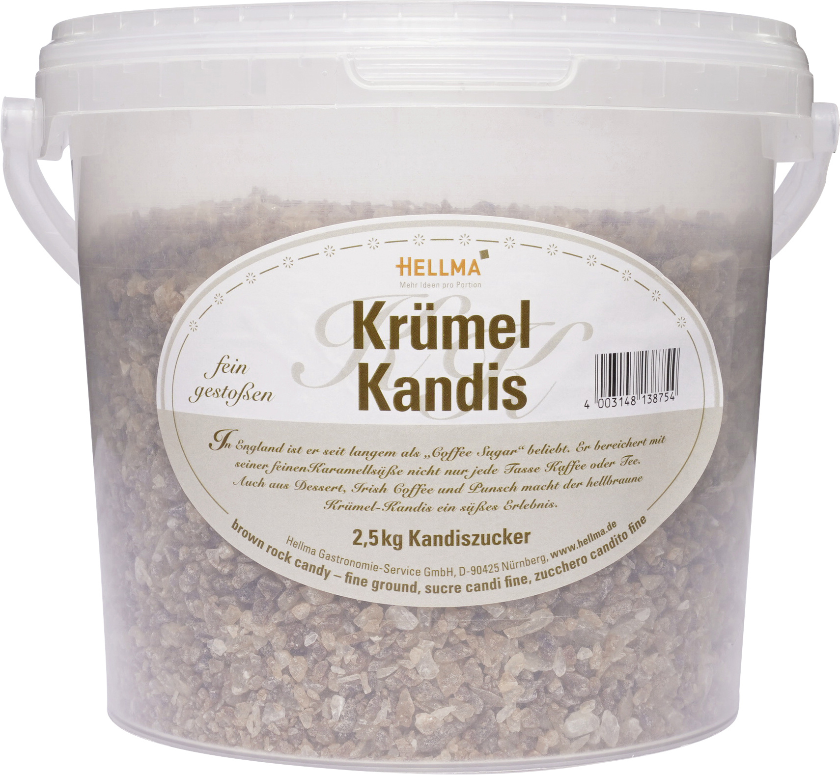 Hellma Krümel-Kandis 2,5kg