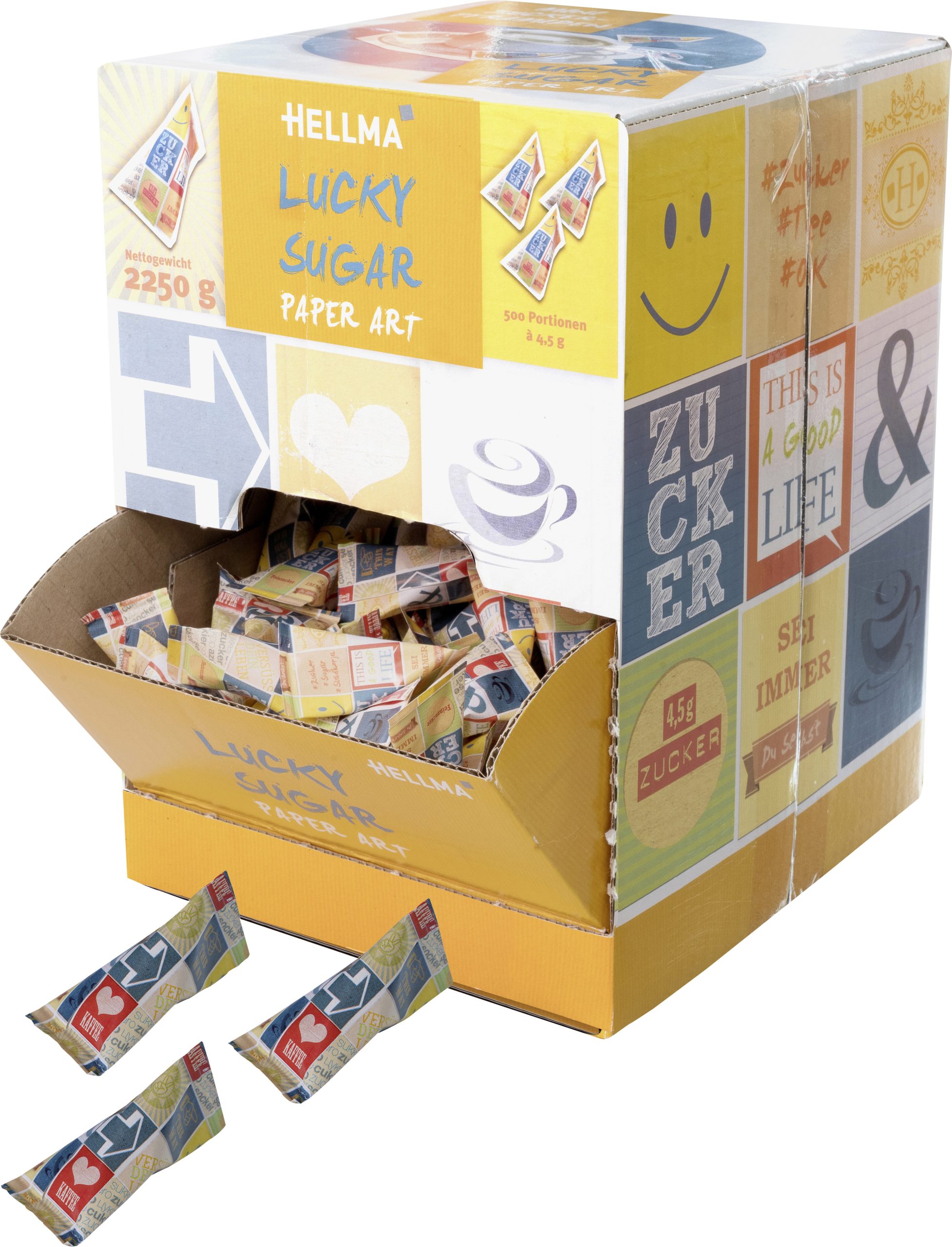 Hellma Lucky-Sugar Paper Art Zucker 500x4,5g