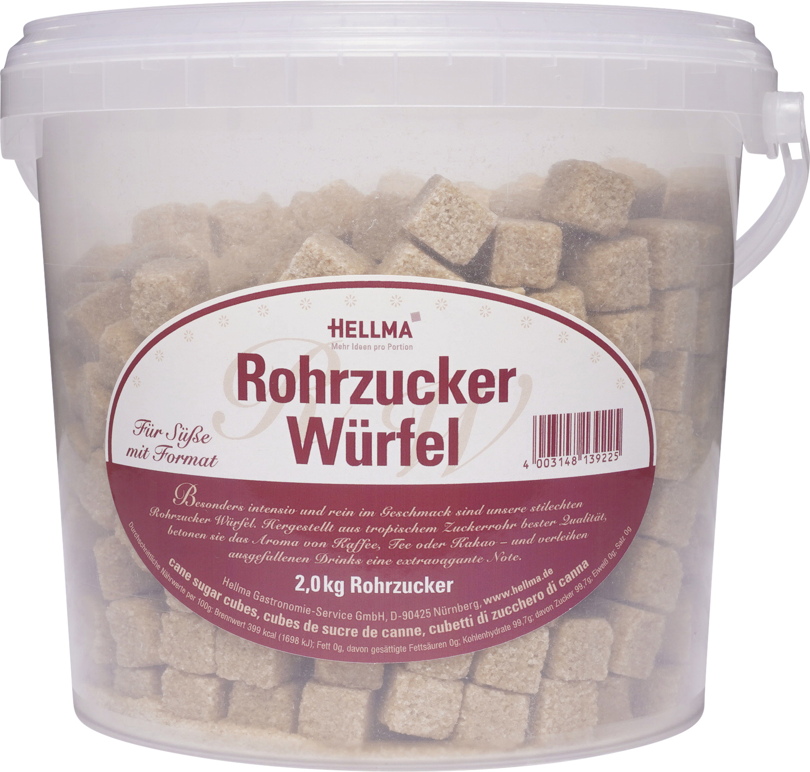 Hellma Rohrzucker-Würfel 2kg