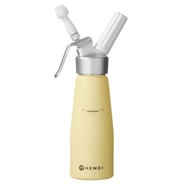 Hendi Sahnespender Kitchen Line 0,5l gelb