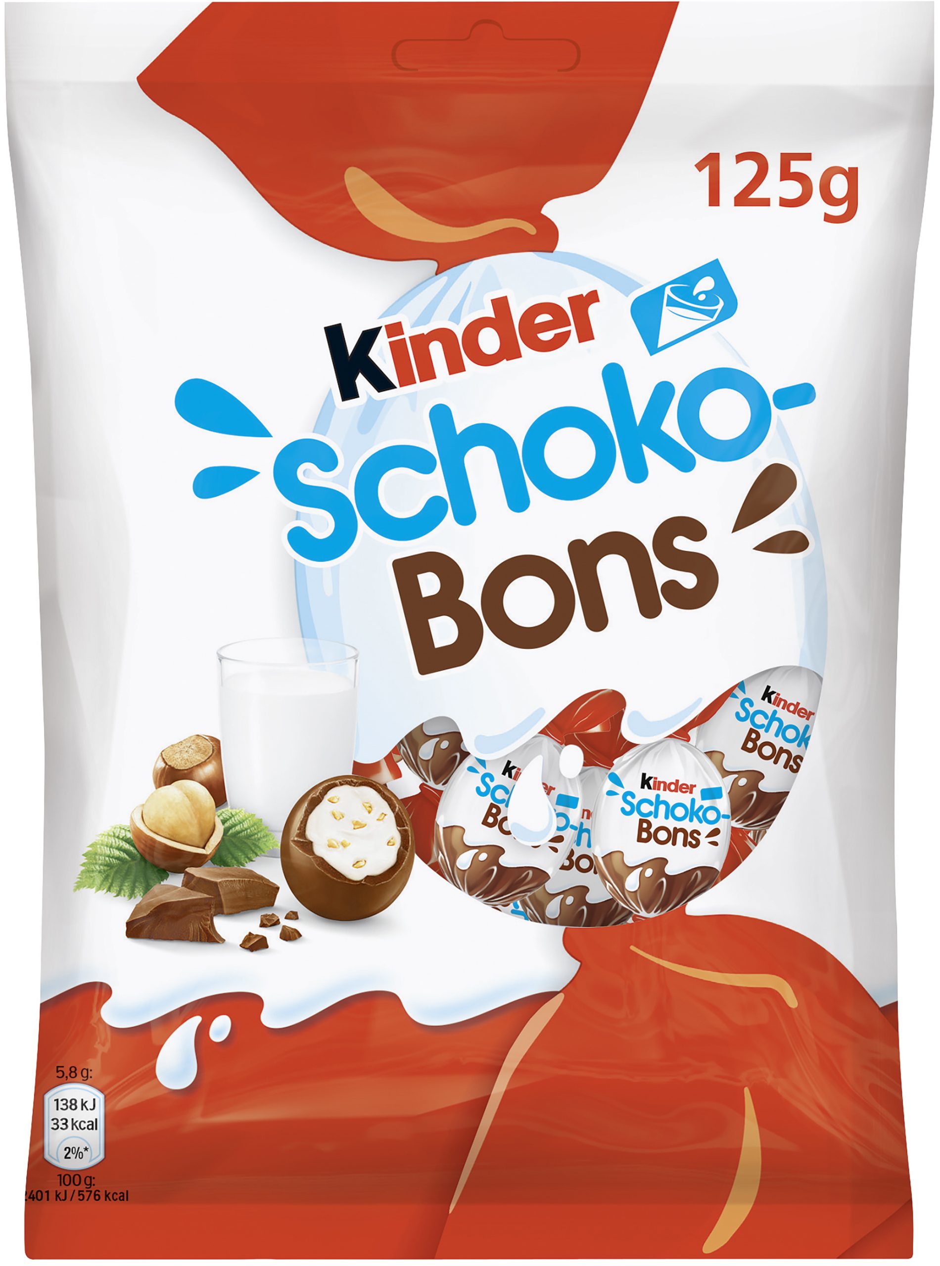Kinder Schoko-Bons 125g, 21 Stück