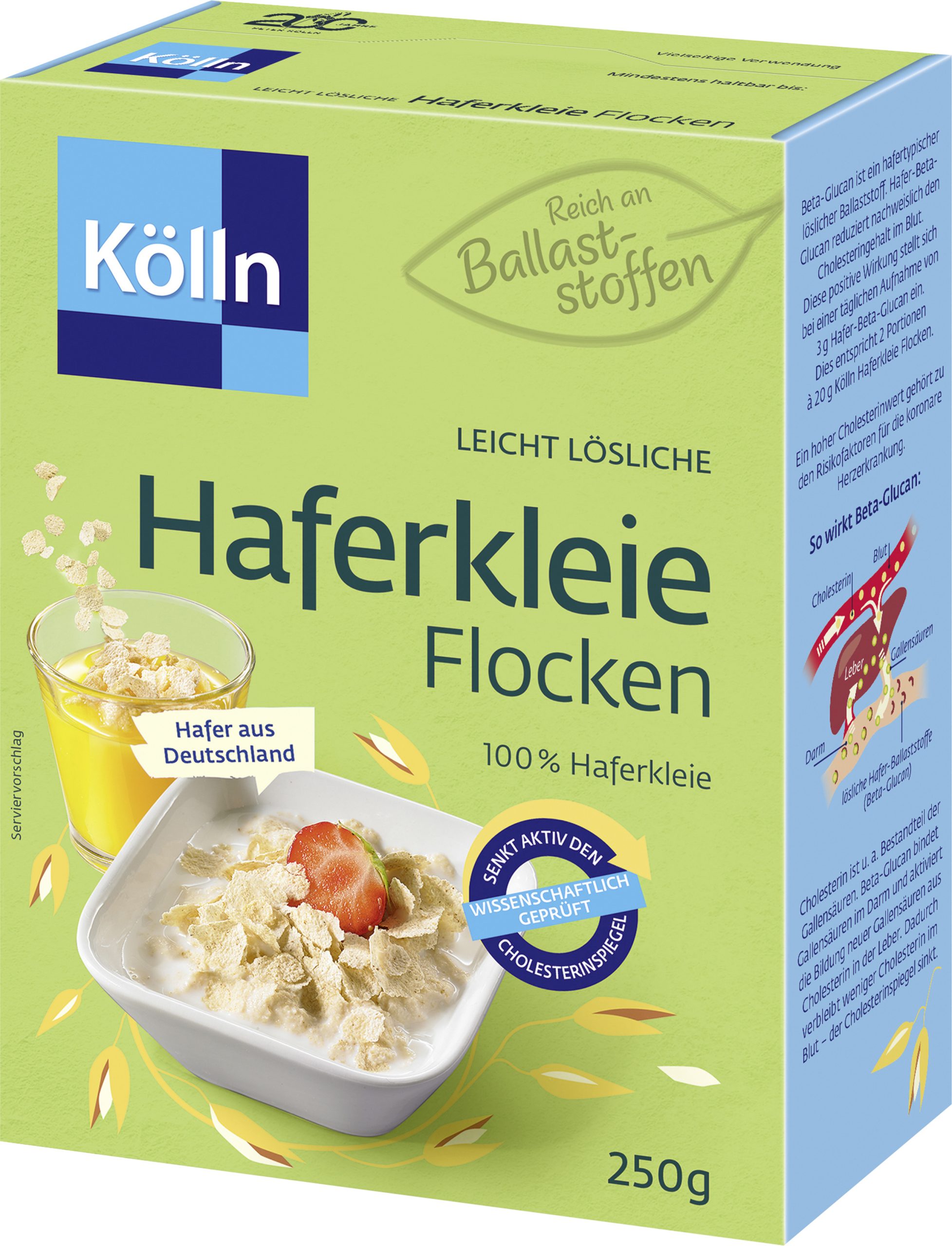 Kölln Haferkleie Flocken 250g