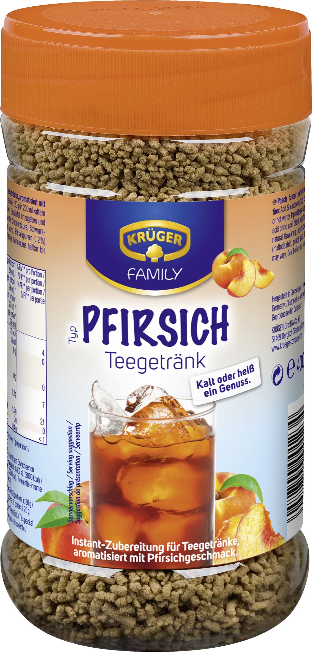 Krüger Teegetränk Pfirsich 400g