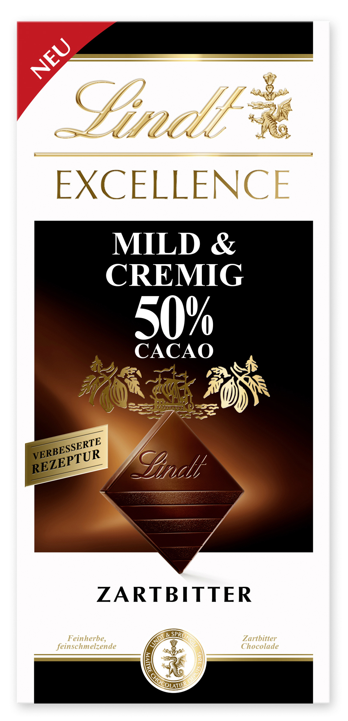 Lindt Excellence 50% Mild & Cremig Zartbitter 100g