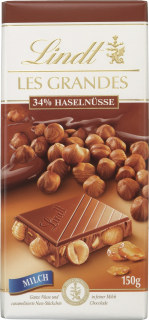 Lindt Les Grandes Haselnuss Milch 150g
