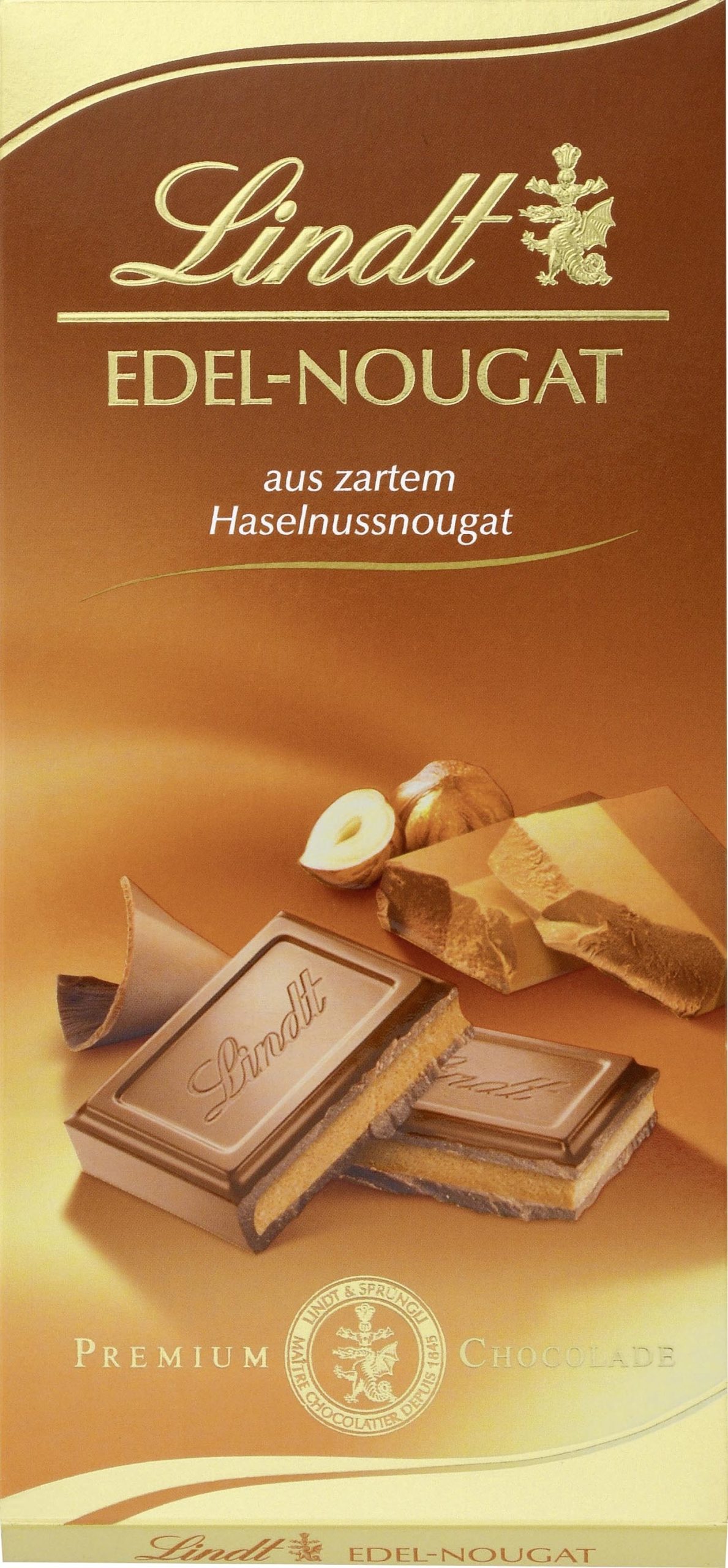 Lindt Schokolade Edel-Nougat 100g