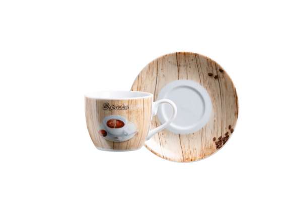Mäser Espresso-Set 4-er Packung mit Untertasse – Bild 2