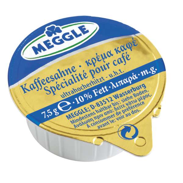 Meggle Kaffeesahne 10%, 120x7,5g