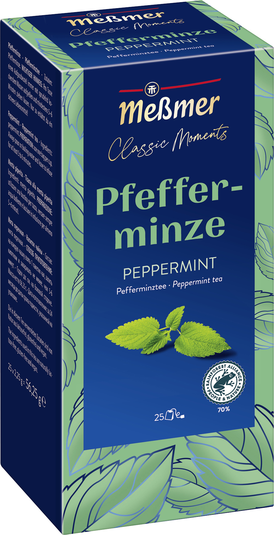 Meßmer Classic Moments Pfefferminztee 25x2,25 g Beutel
