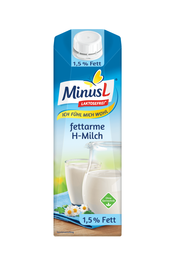 MinusL H-Milch 1,5% laktosefrei 1l