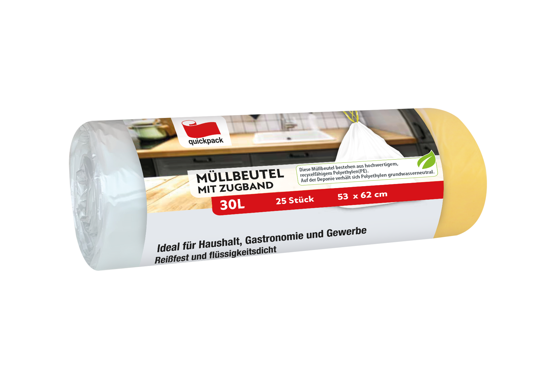 Müllbeutel 25 Stück 70 Liter blau, Abfallbeutel