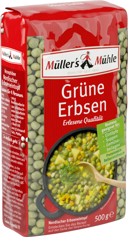 Müller's Mühle Grüne Erbsen 500g