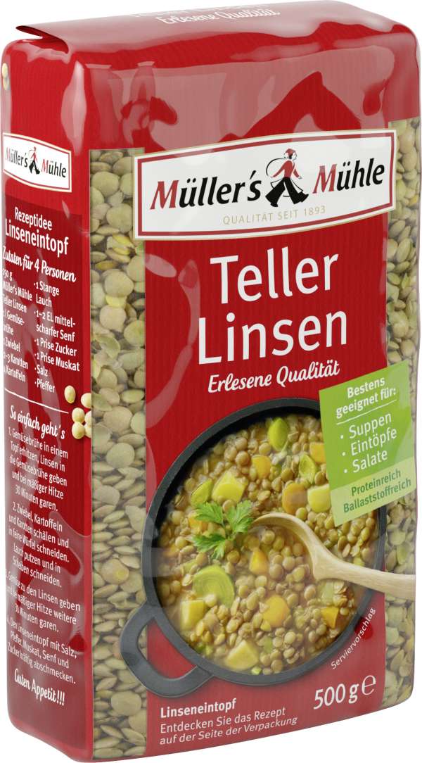 Müller's Mühle Tellerlinsen 500g