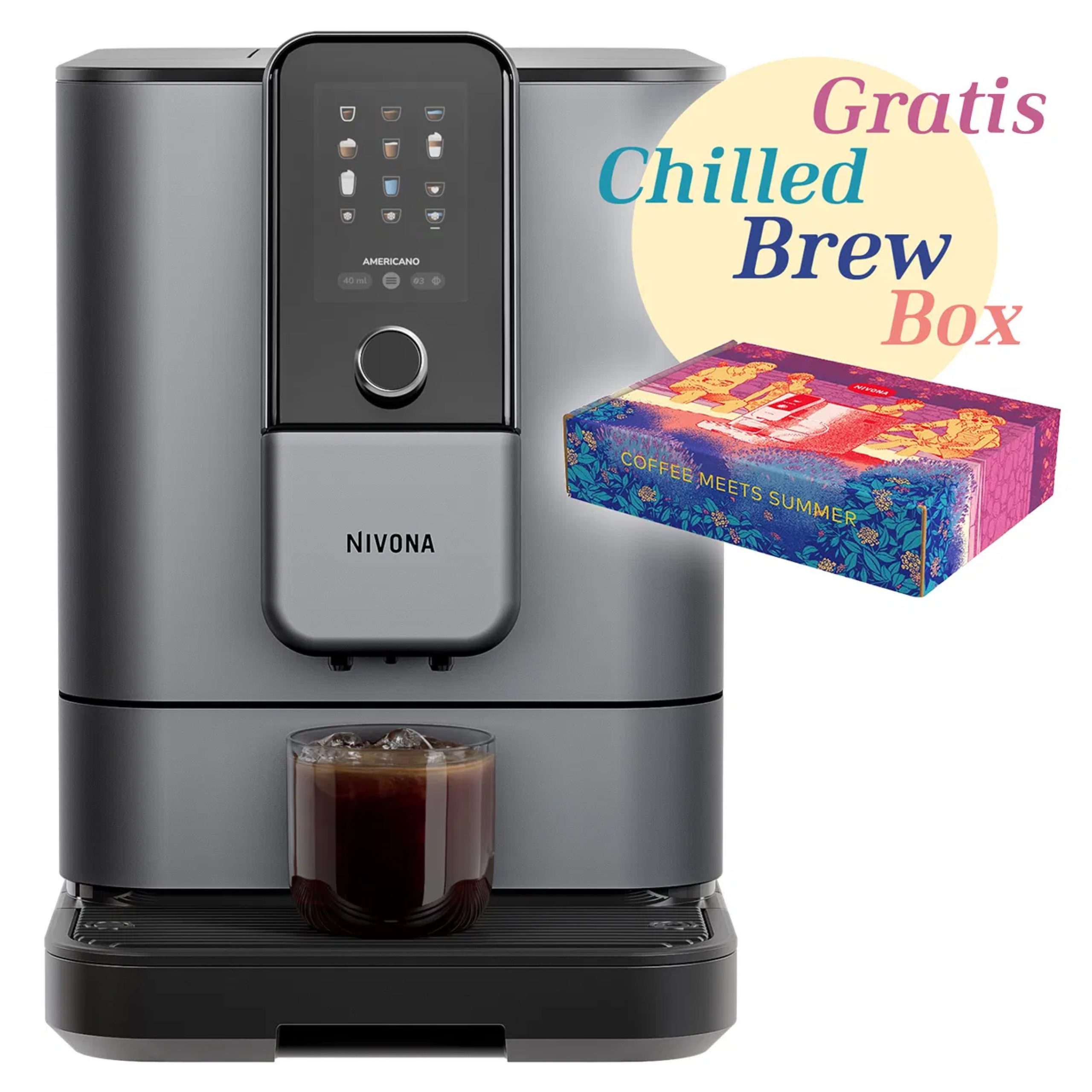 Nivona NIVO 8107 Kaffeevollautomat Perlenblau + GRATIS Chilled Brew-Box