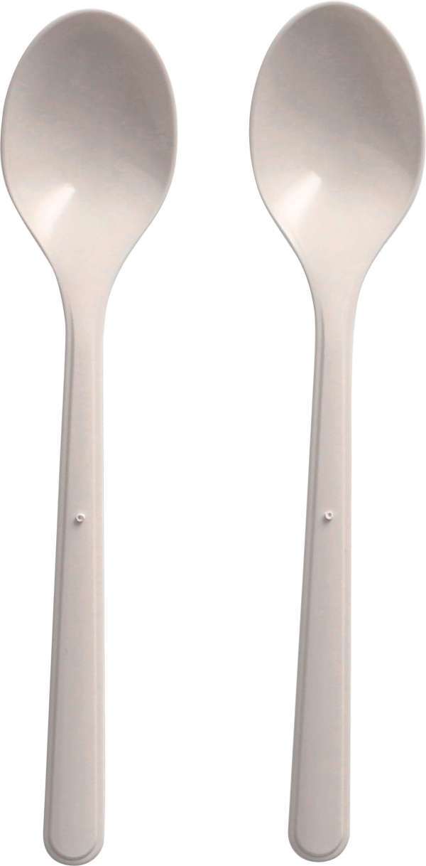 Papstar BIO-PP Mehrweg Kaffeelöffel 13 cm weiß 50 Stück – Bild 2