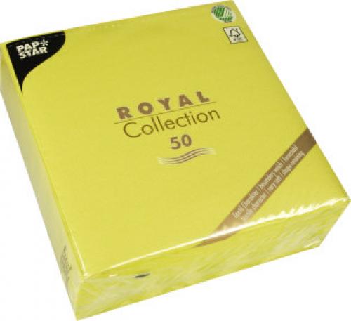 Papstar Servietten 40cm 1/4 Falz Royal limonengrün 50 Stk.